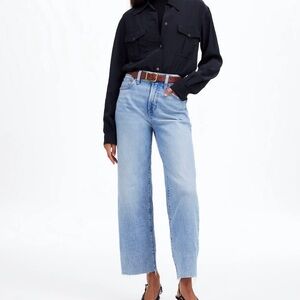 Madewell Perfect Vintage Wide Leg Crop Jean 25Tall